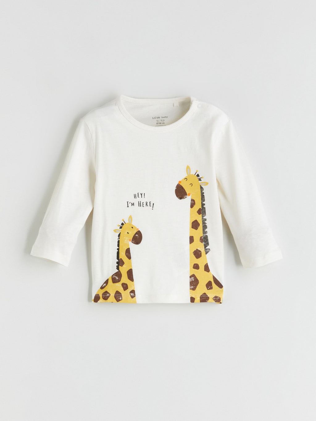 LCW Baby Beige Printed Baby Boy Pajama Set 2-Piece