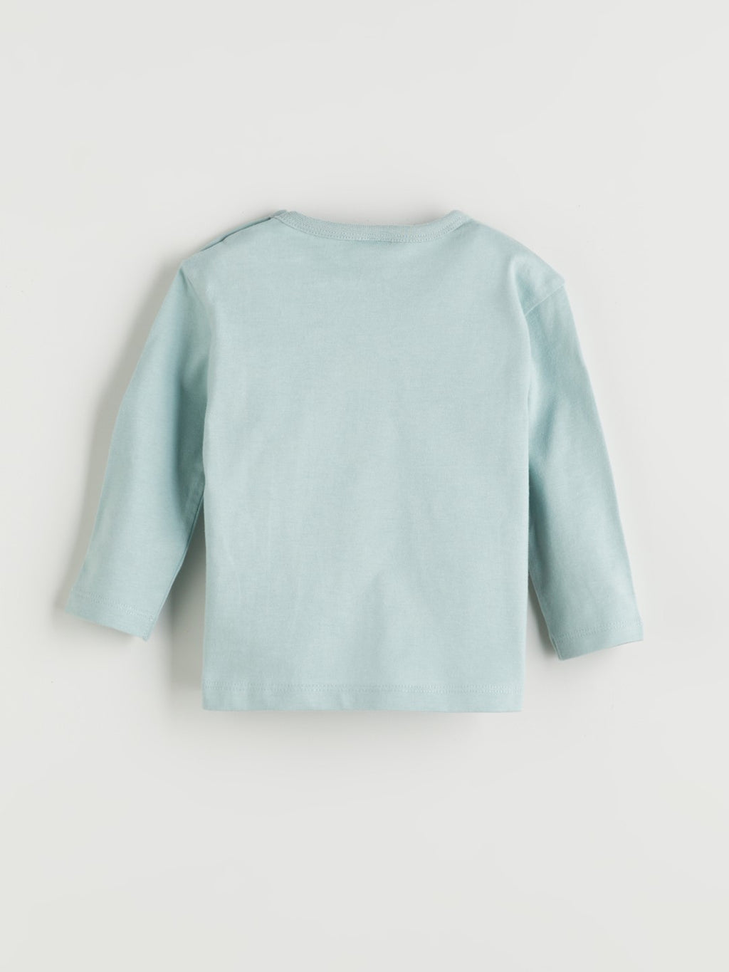 LCW Baby Blue Crew Neck Printed Baby Boy Pajama Set 2-Piece