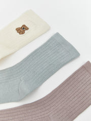 LCW Dream Ecru Embroidered Women Ankle Socks 5-Pack