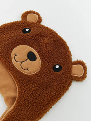 LCW Accessories Brown Bear Figured BoyS Snow Hat
