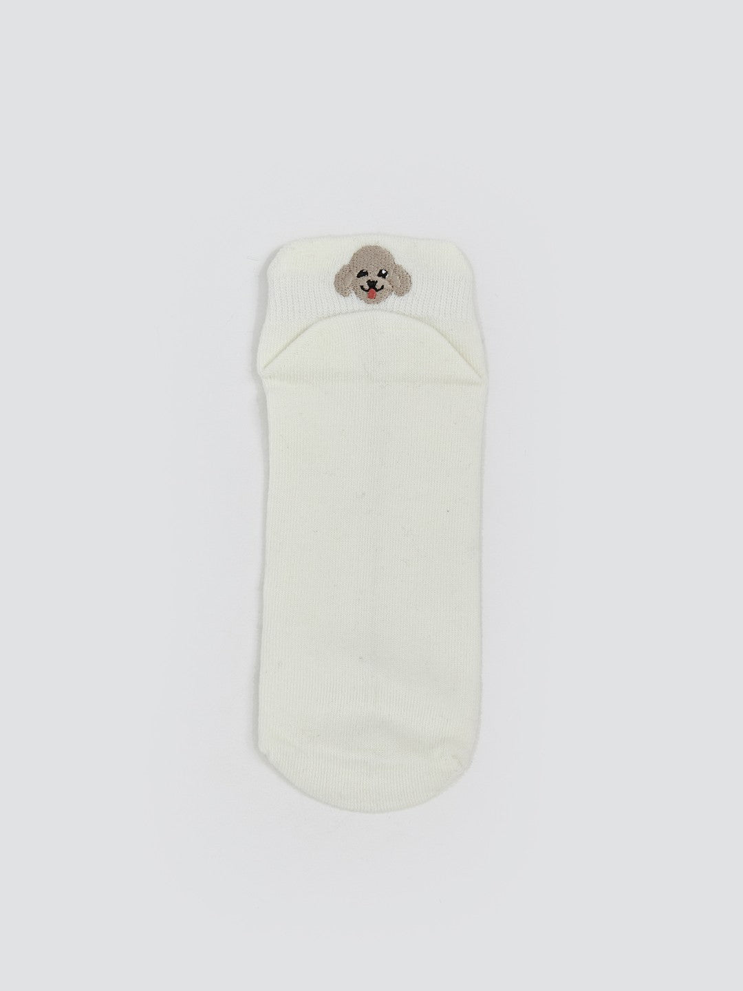 LCW Dream Ecru Printed Women Ankle Socks 3-Pack