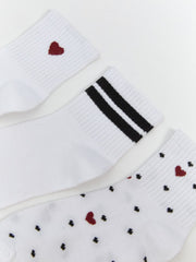 LCW Dream Ecru Printed Women Ankle Socks 5-Pack