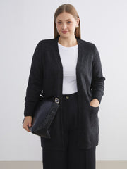 LCW Classic Brown Shawl Collar Women Knitwear Cardigan