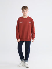 LCW Kids Crew Neck Printed Boys Thick Sweatshirt