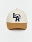 LCW Accessories Beige La Embroidered BoyS Cap Hat