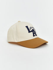 LCW Accessories Beige La Embroidered BoyS Cap Hat