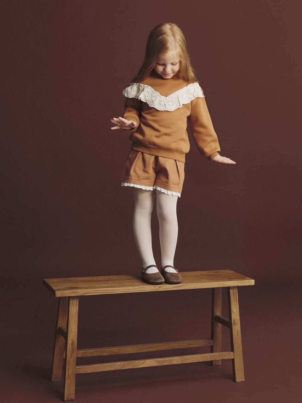 LCW Kids Elasticated Waist Girls Shorts And Tights 2 Pack Set