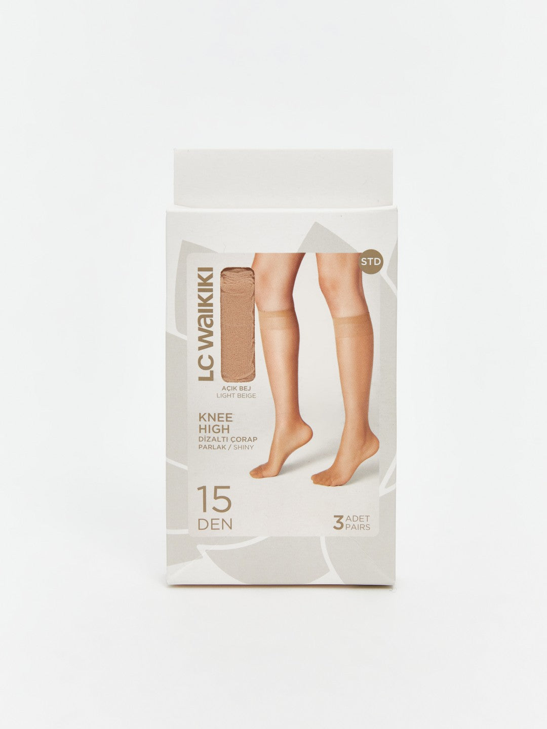 LCW Dream Beige 15 Denier Women Knee High Socks 3-Pack