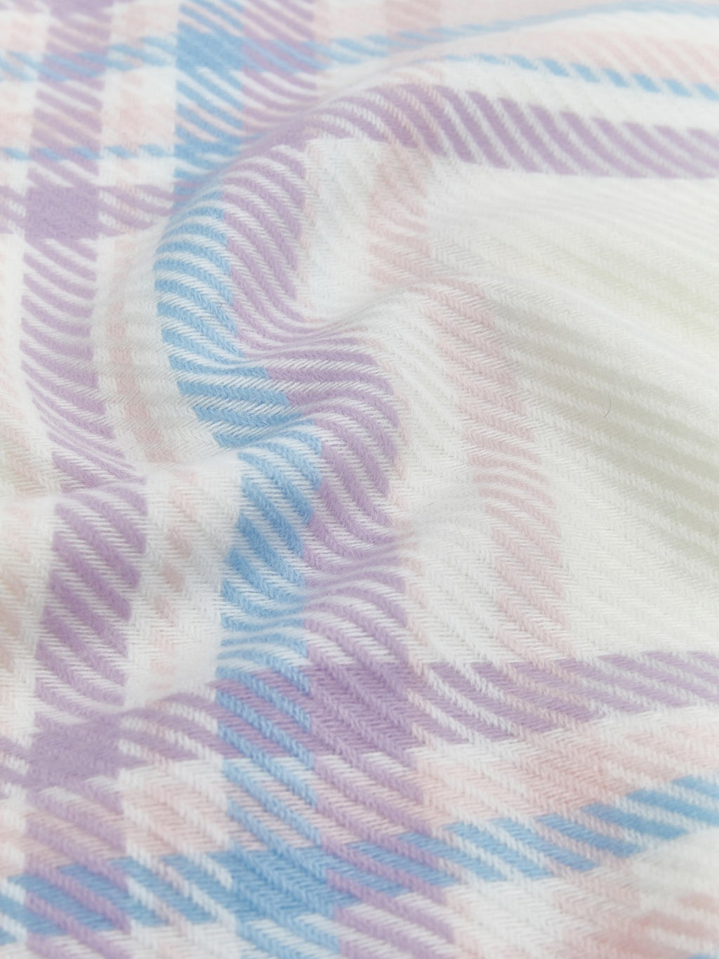 LCW Accessories Pink Plaid Patterned GirlS Scarf