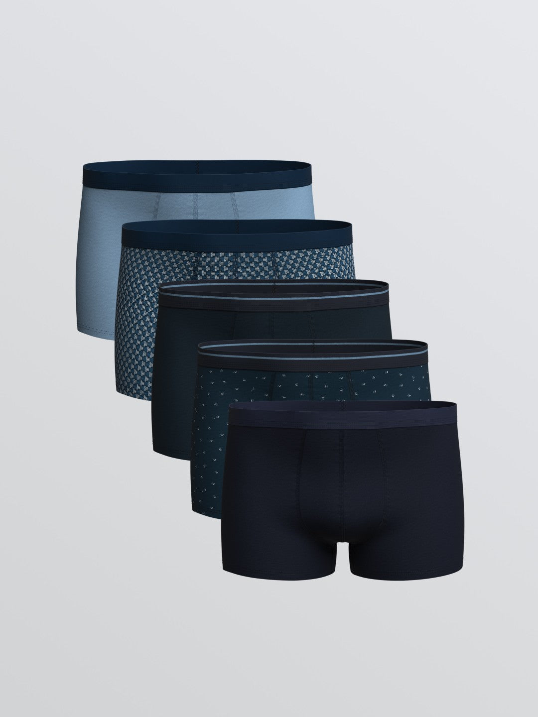 Lc Waikiki Regular Fit Cotton Stretch Men Boxer Trunks 5 Pack