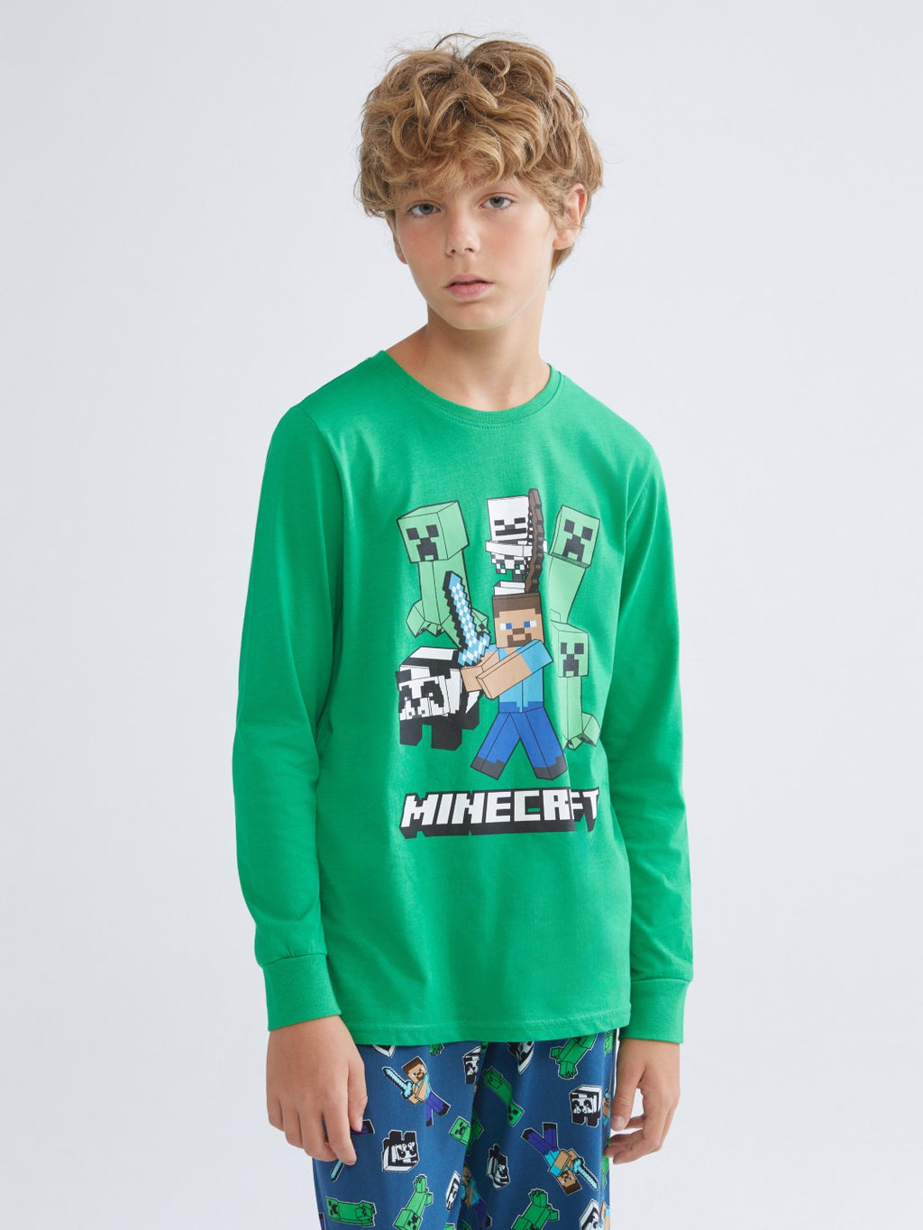 LCW Kids Minecraft Printed Boys Pyjama Set