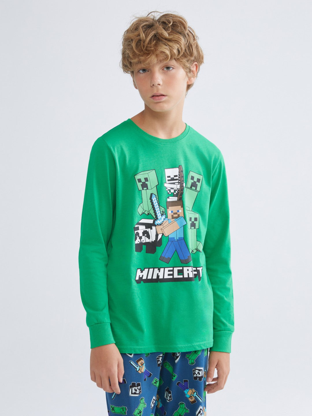 LCW Kids Minecraft Printed Boys Pyjama Set