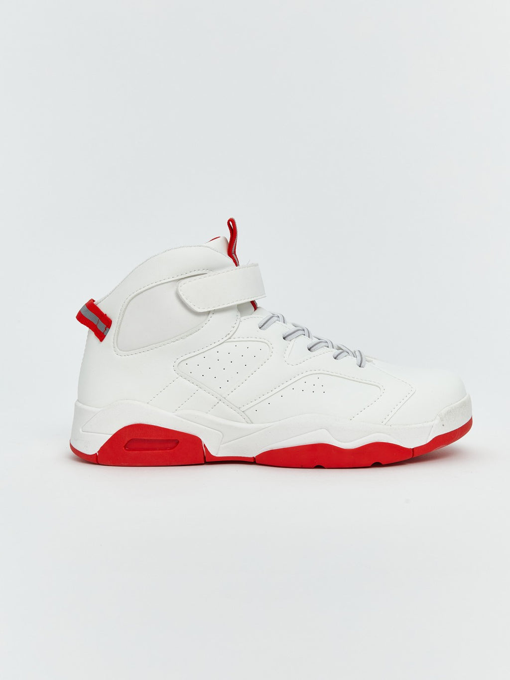 LCW Steps White Lace And Velcro Boys Sports Shoes