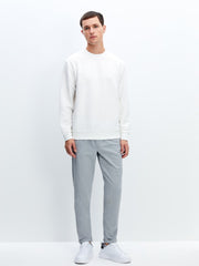 LCW Vision Ecru Crew Neck Men Sweatshirt