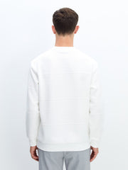 LCW Vision Ecru Crew Neck Men Sweatshirt