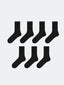 LCW Accessories Black Men Ankle Socks 7-Pack