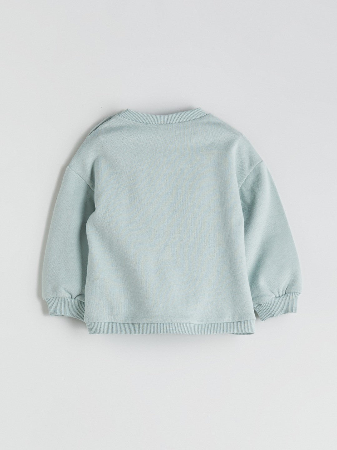 LCW Baby Green Crew Neck Baby Boy Sweatshirt And Tracksuit Bottom 2-Pack