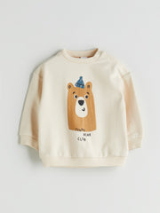 LCW Baby Bear Print Baby Boys Tracksuit Set