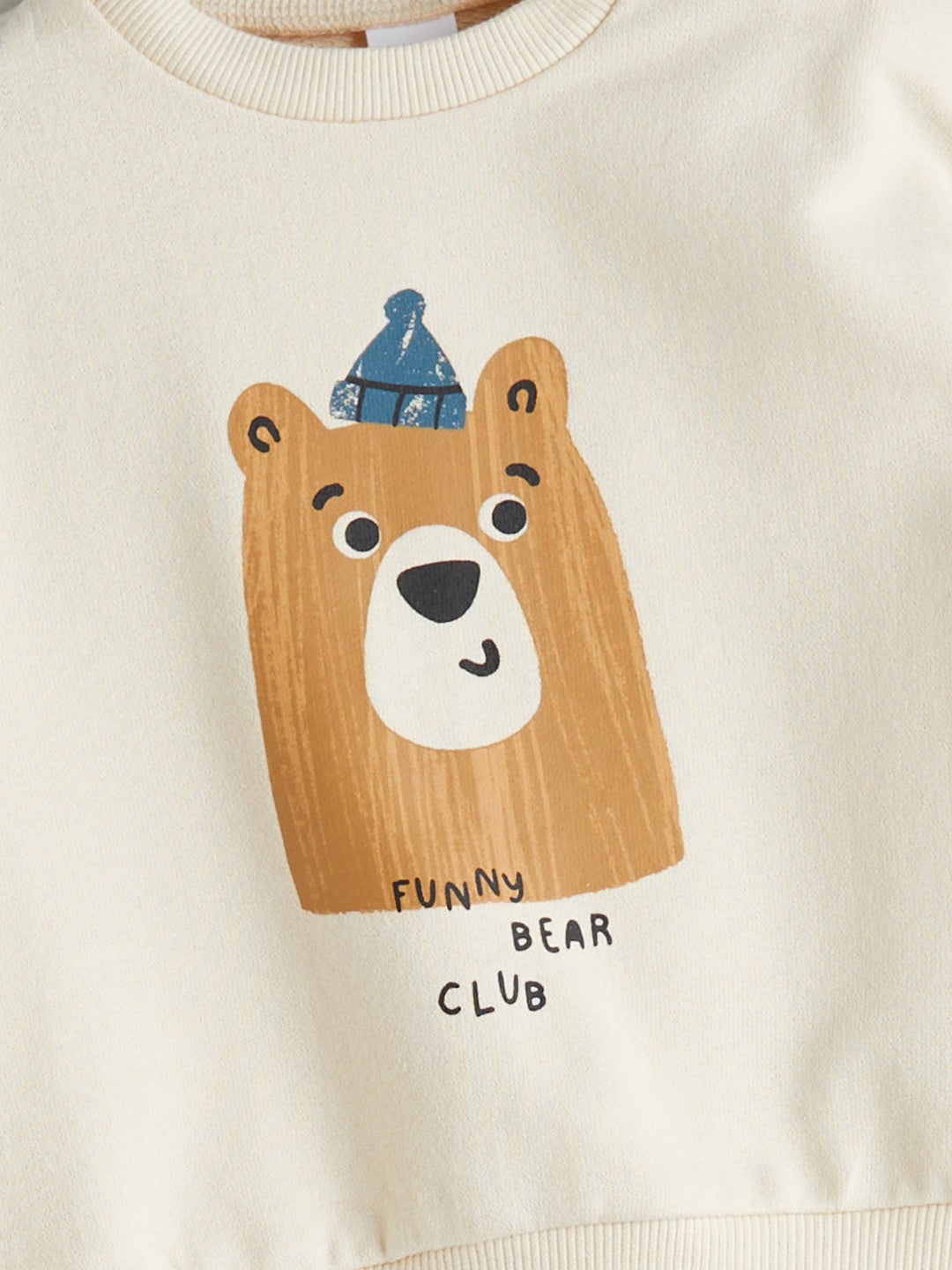 LCW Baby Bear Print Baby Boys Tracksuit Set