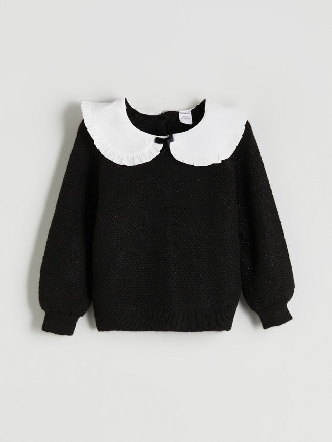 LCW Kids Baby Collar GirlS Sweater Hover Image