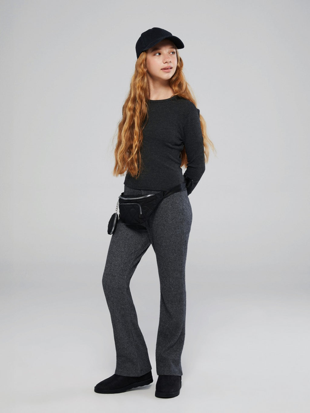 LCW Kids Ribbed Flare Girls Leggings