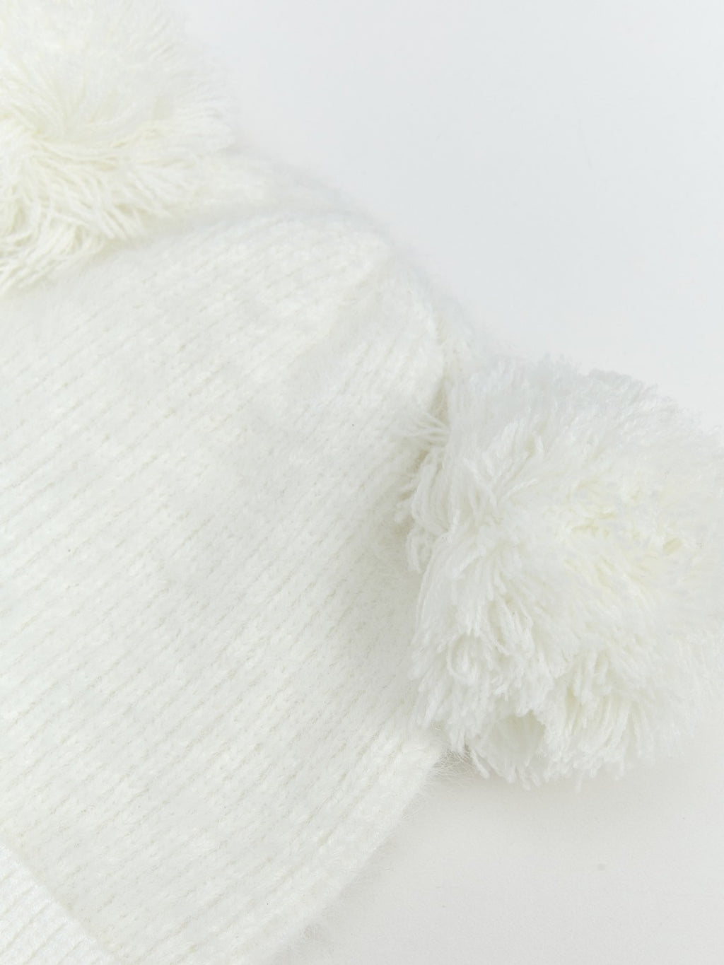 LCW Accessories Ecru Baby Girl Pompom Beanie, Scarf And Glove Set