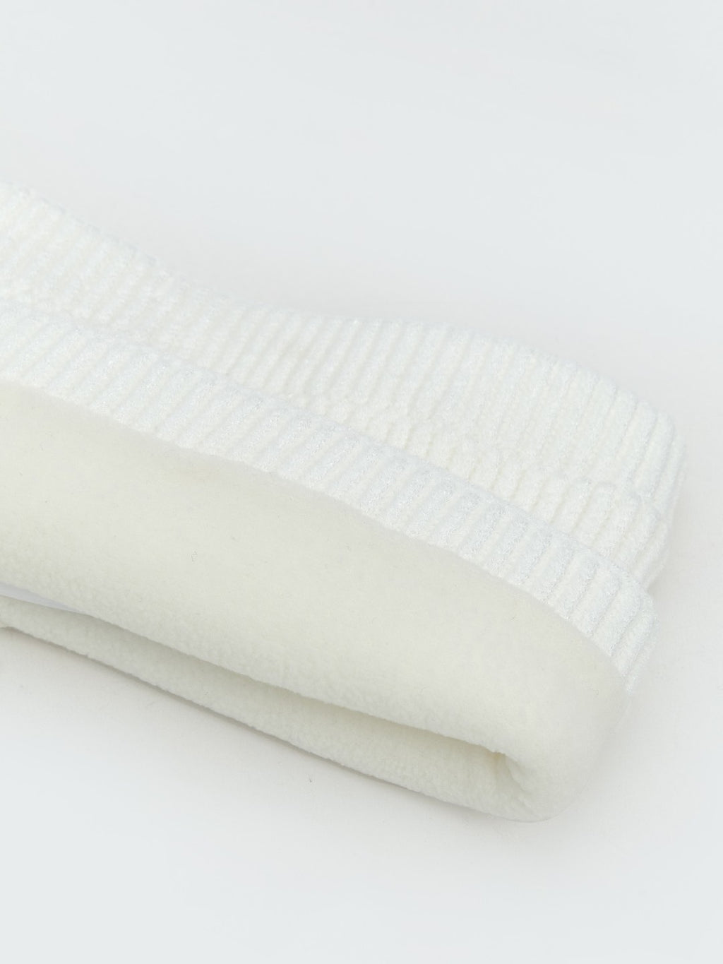 LCW Accessories Ecru Baby Girl Pompom Beanie, Scarf And Glove Set