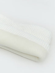 LCW Accessories Ecru Baby Girl Pompom Beanie, Scarf And Glove Set