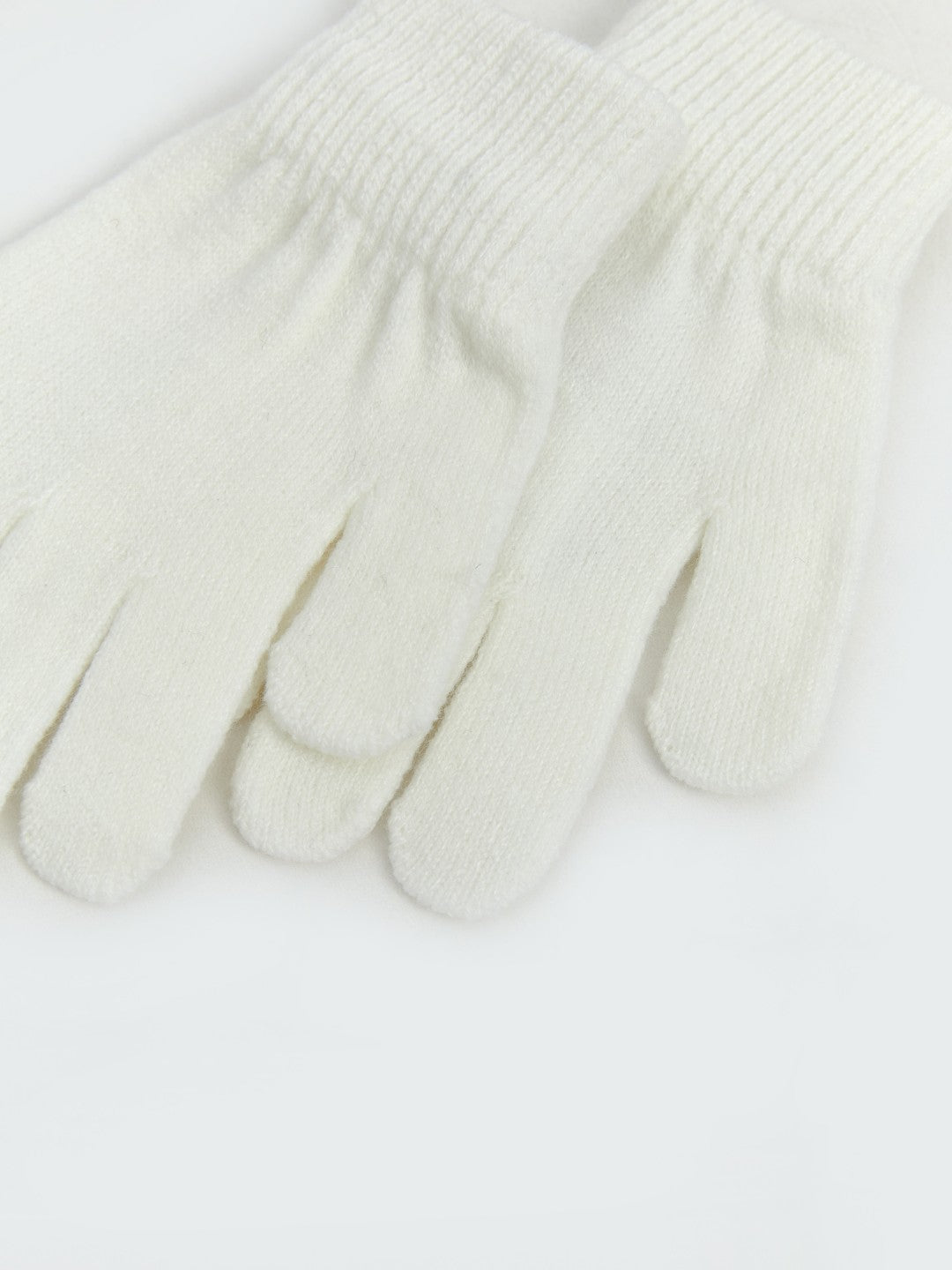 LCW Accessories Ecru Baby Girl Pompom Beanie, Scarf And Glove Set