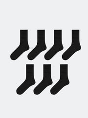 LCW Accessories Black Men Ankle Socks 7-Pack