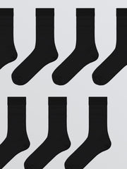 LCW Accessories Black Men Ankle Socks 7-Pack