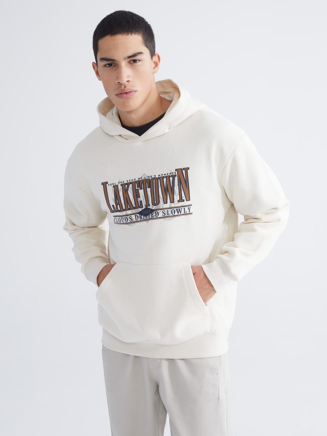 Xside Man Beige Hoodie