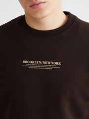 Xside Crew Neck Printed Men Thick Sweatshirt