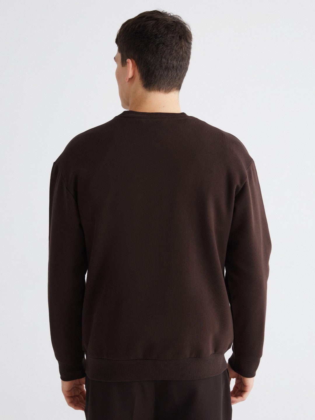 Xside Crew Neck Printed Men Thick Sweatshirt