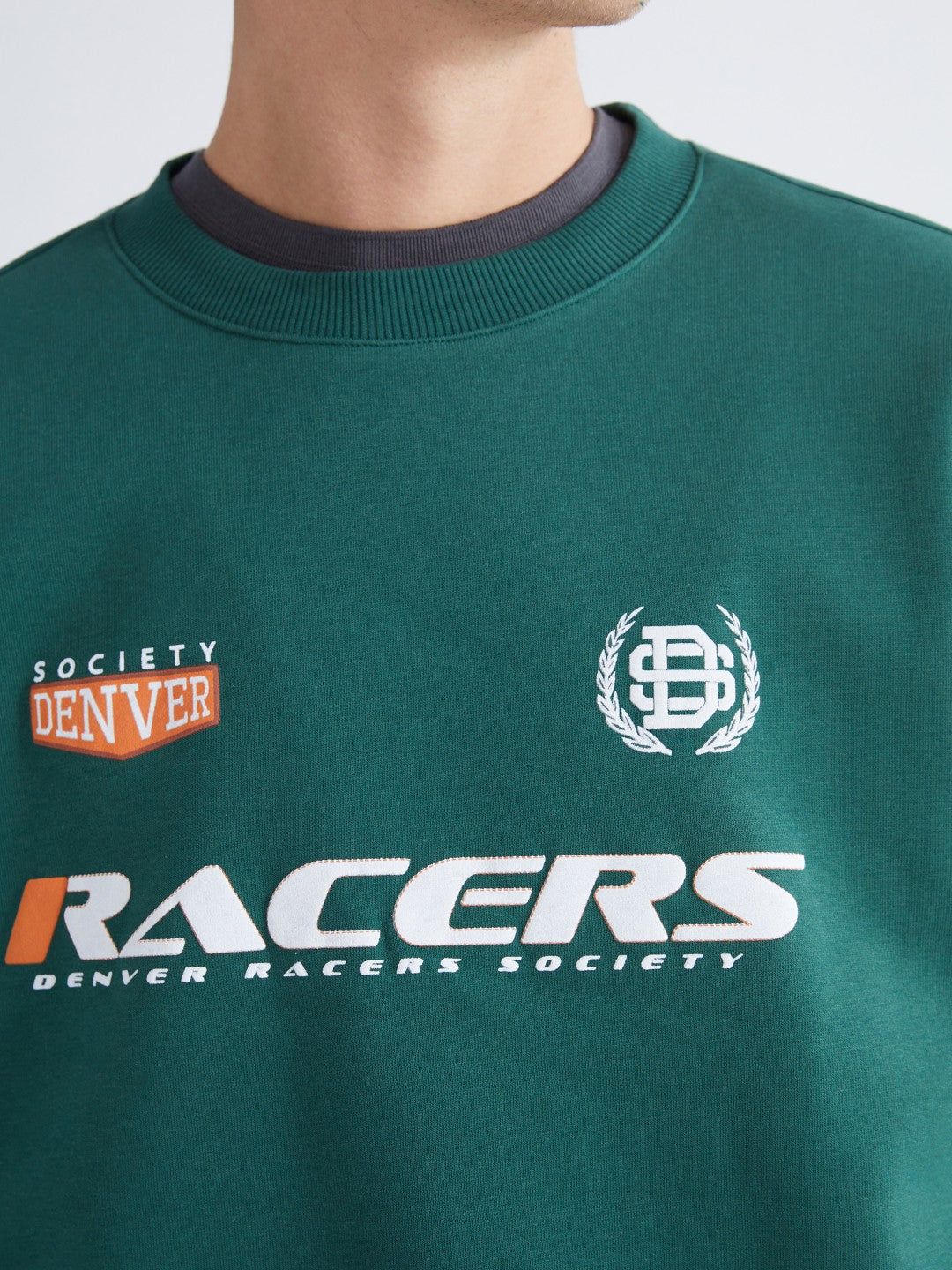 Xside Crew Neck Printed Men Thick Sweatshirt