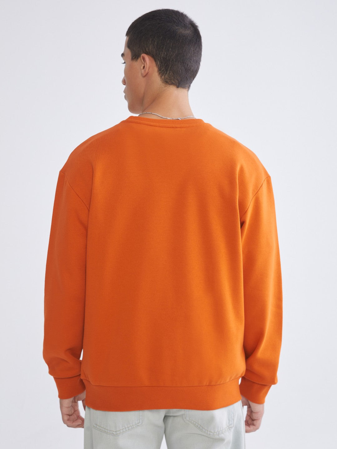 Xside Crew Neck Printed Men Thick Sweatshirt