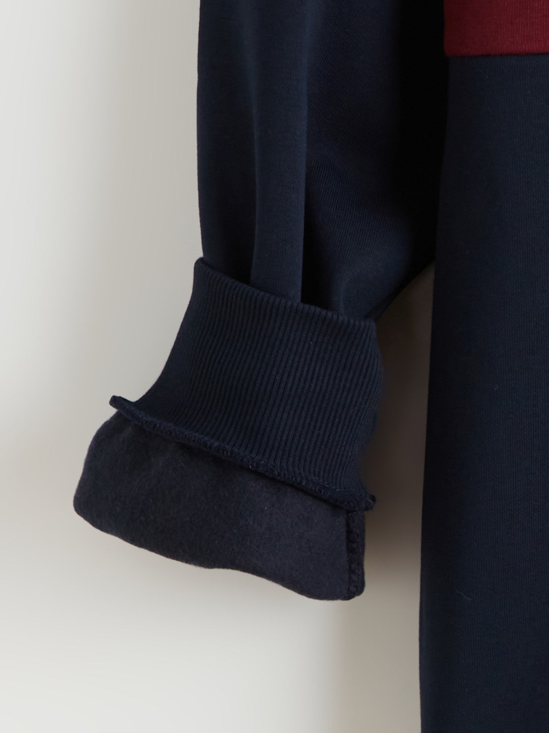 Xside Funnel Neck Color Block Men Sweatshirt