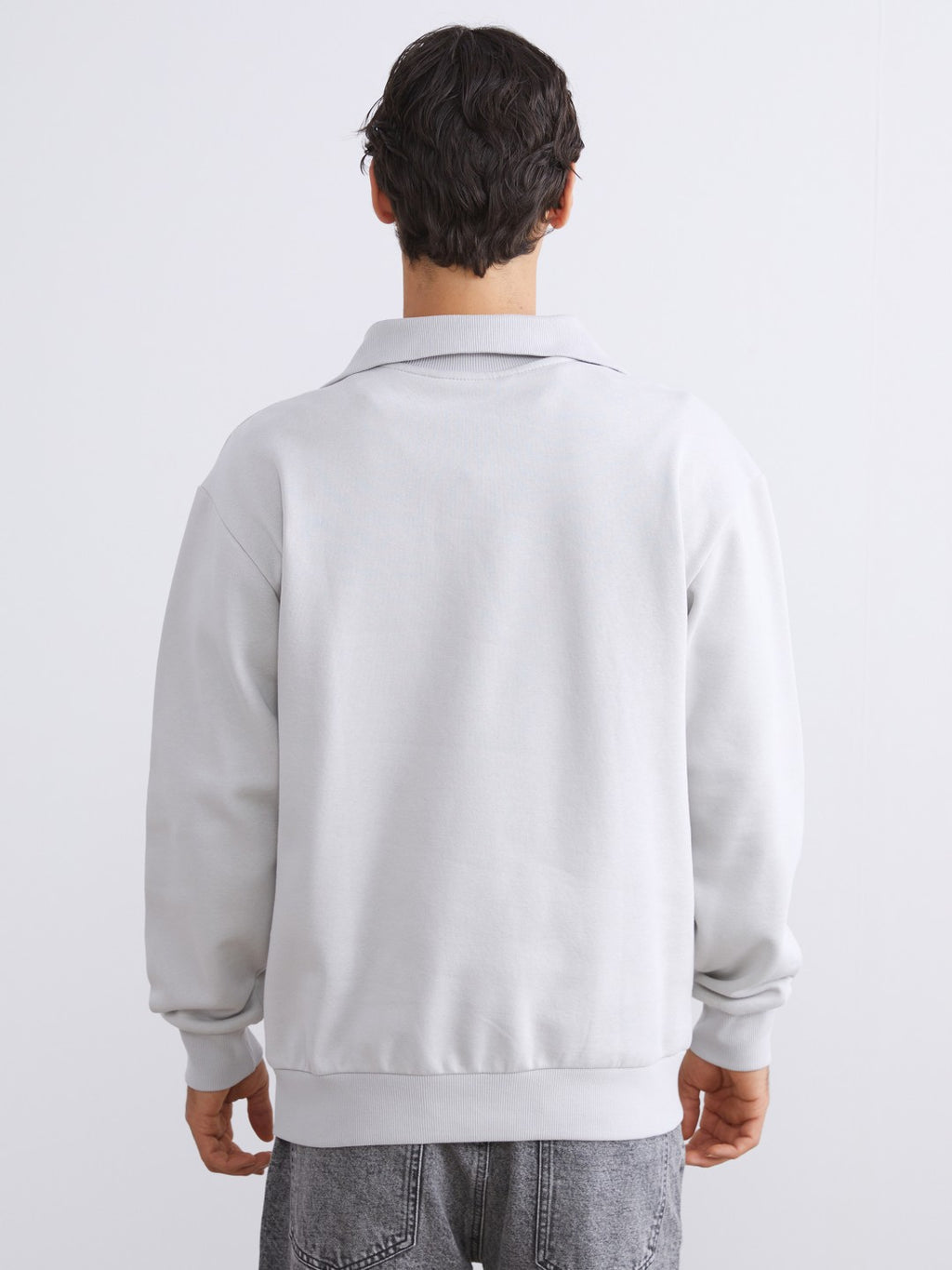 Xside Zippered Funnel Neck Men Thick Sweatshirt
