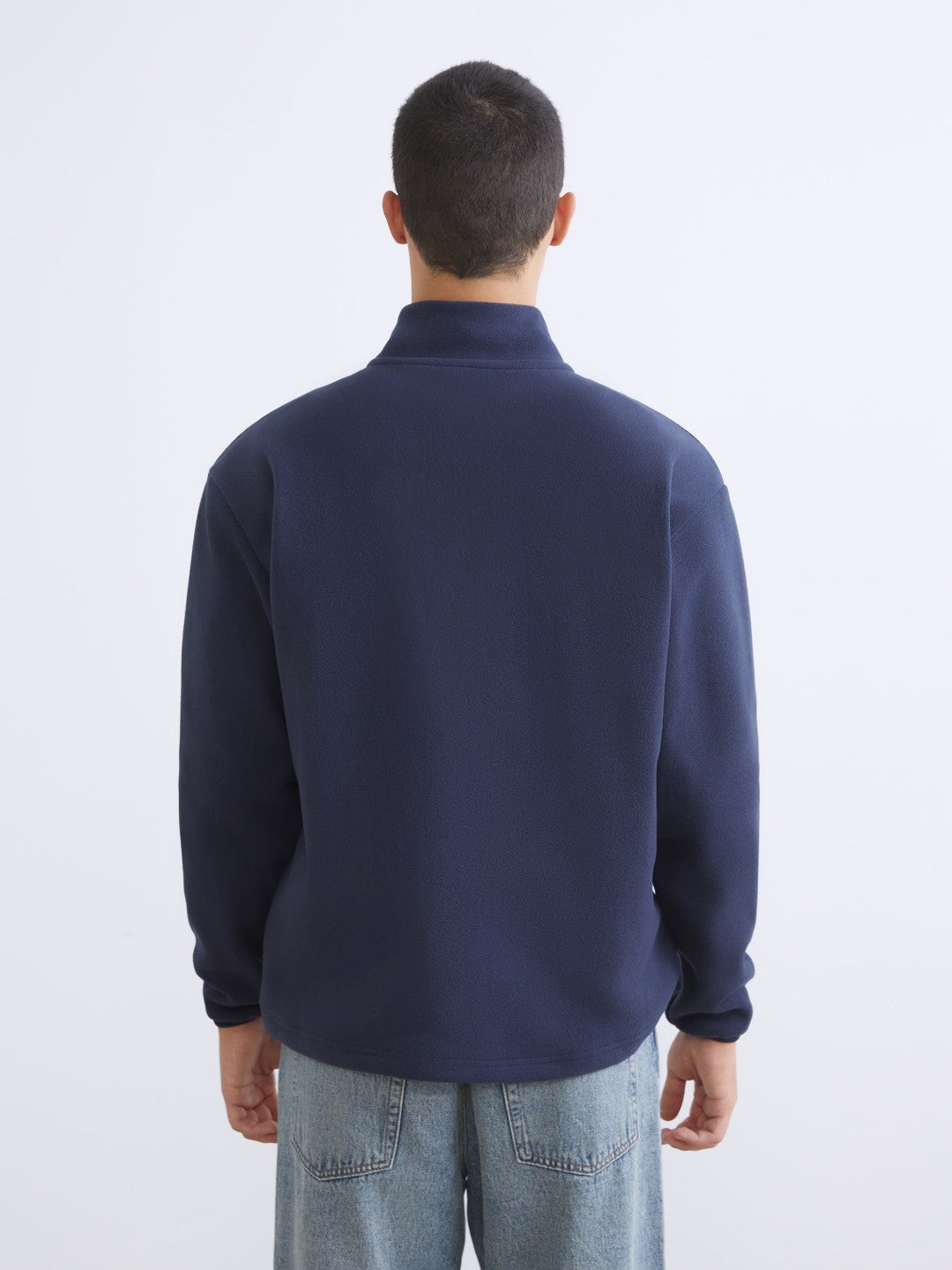 Xside Funnel Neck Printed Men Thick Sweatshirt