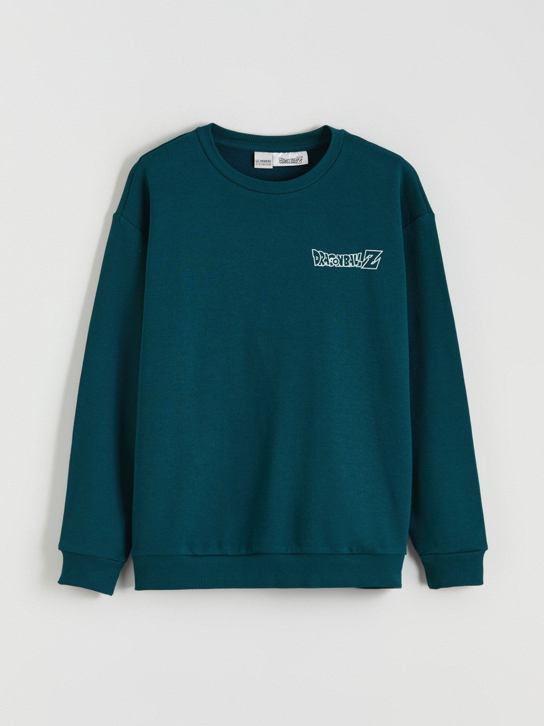 LCW Kids Crew Neck Dragon Ball Printed Men Thick Sweatshirt