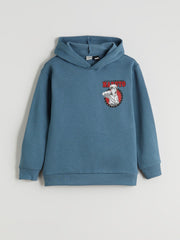 LCW Kids Hooded Naruto Printed Boys Sweatshirt