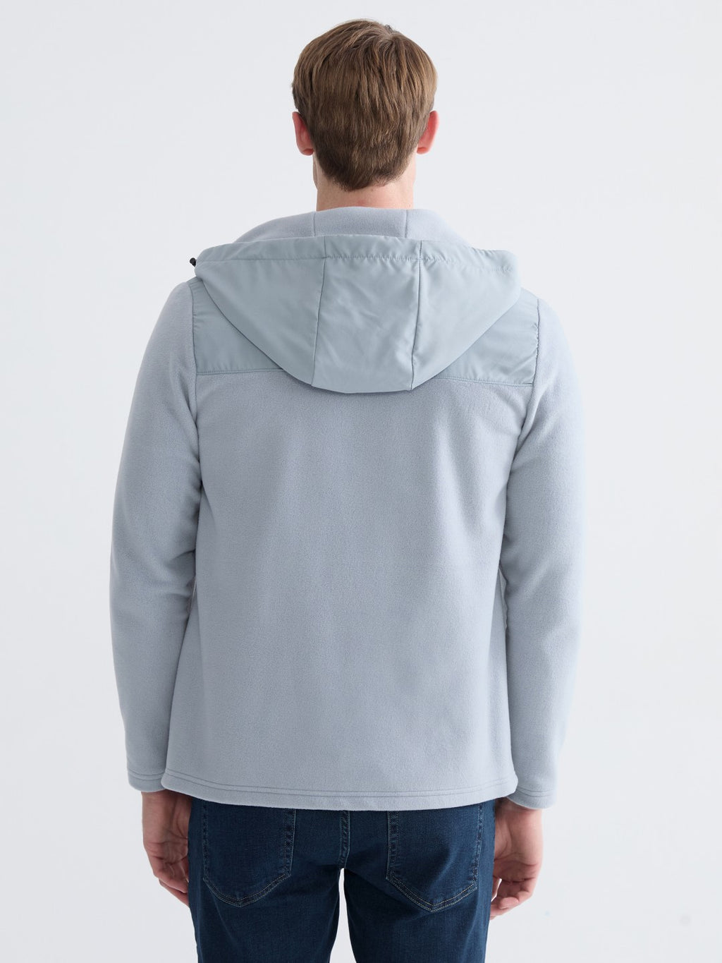 LCW Classic Hooded Fleece Men Zip-Up Sweatshirt