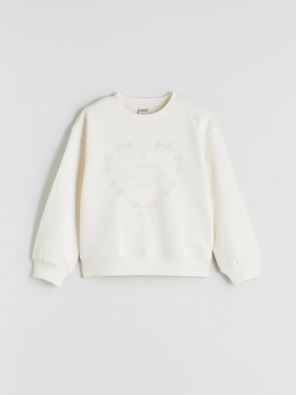 LCW Kids Crew Neck GirlS Thick Sweatshirt