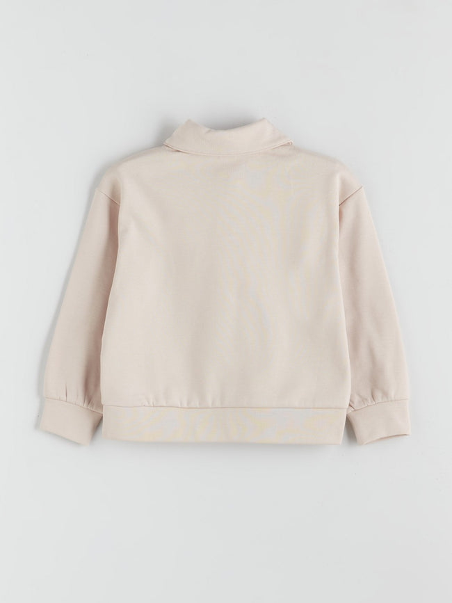LCW Kids Polo Neck Girls Sweatshirt Main Image