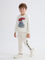 LCW Kids Elastic Waist Printed Boys Jogger Sweatpants