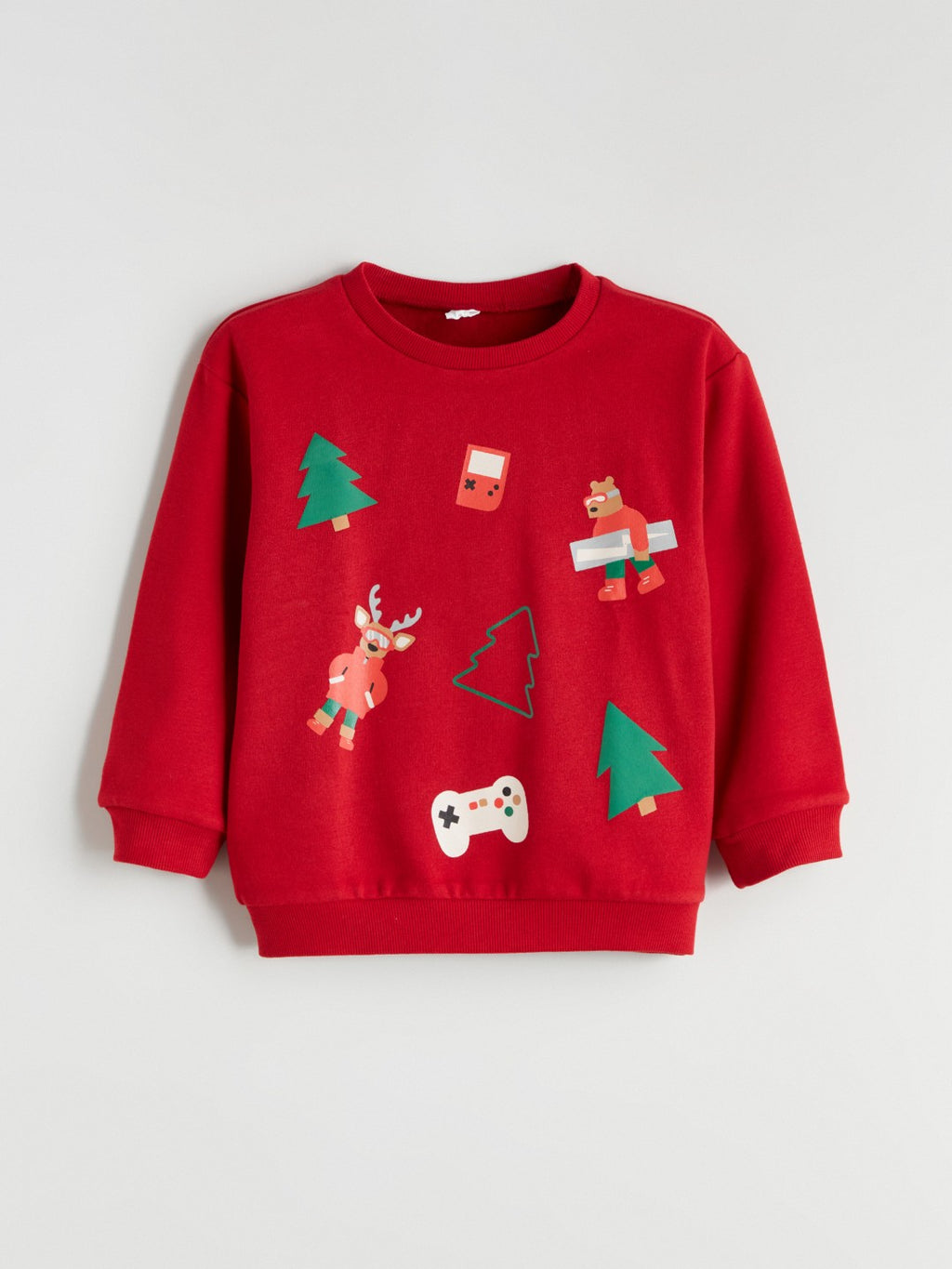 LCW Kids New Year Themed Boys Thick Sweatshirt