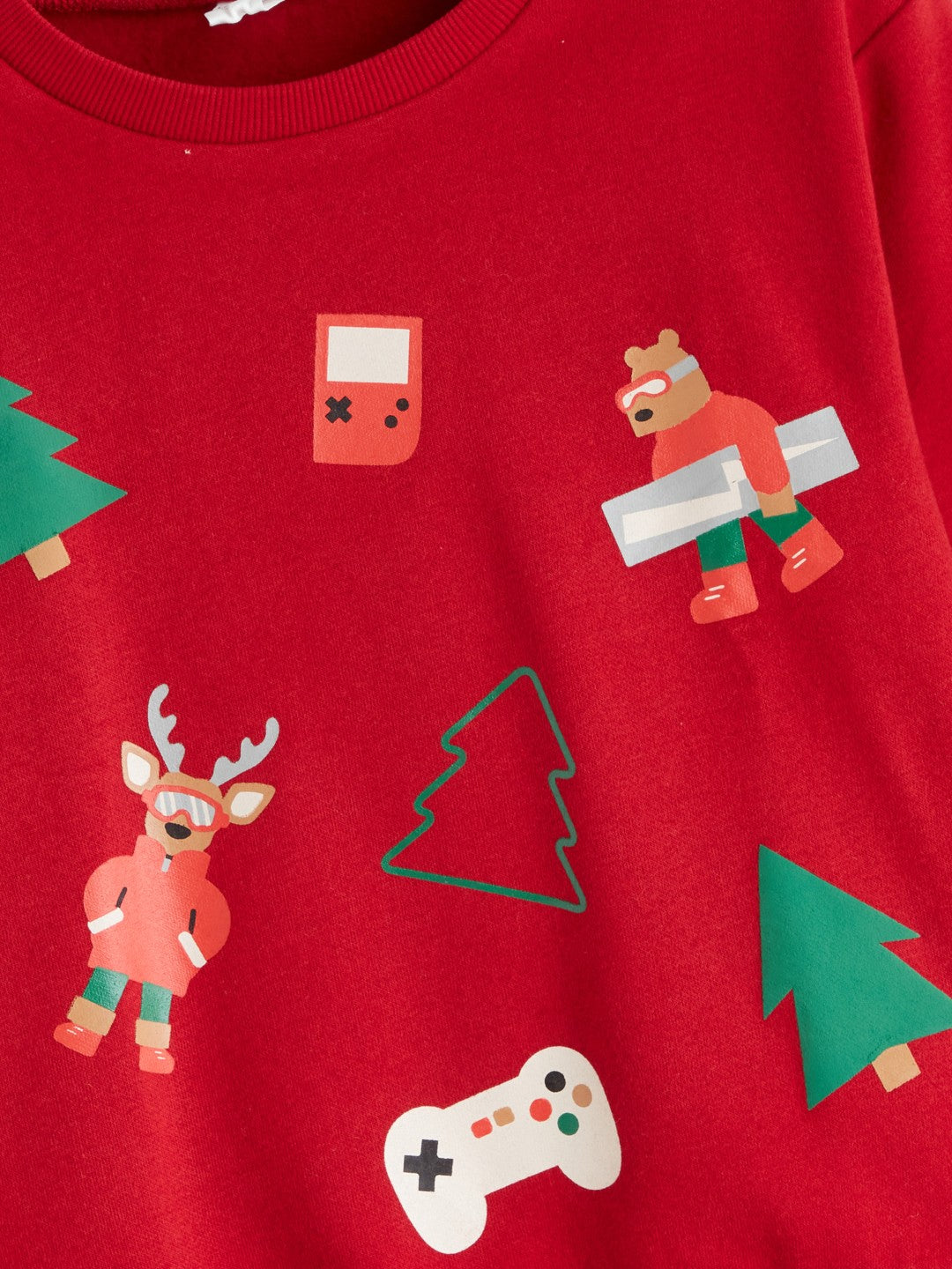 LCW Kids New Year Themed Boys Thick Sweatshirt