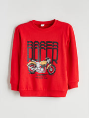 LCW Kids Crew Neck Printed Boys Sweatshirt