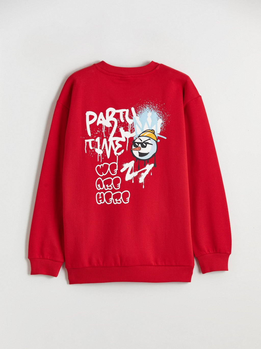 LCW Kids New Year Themed Boys Thick Sweatshirt