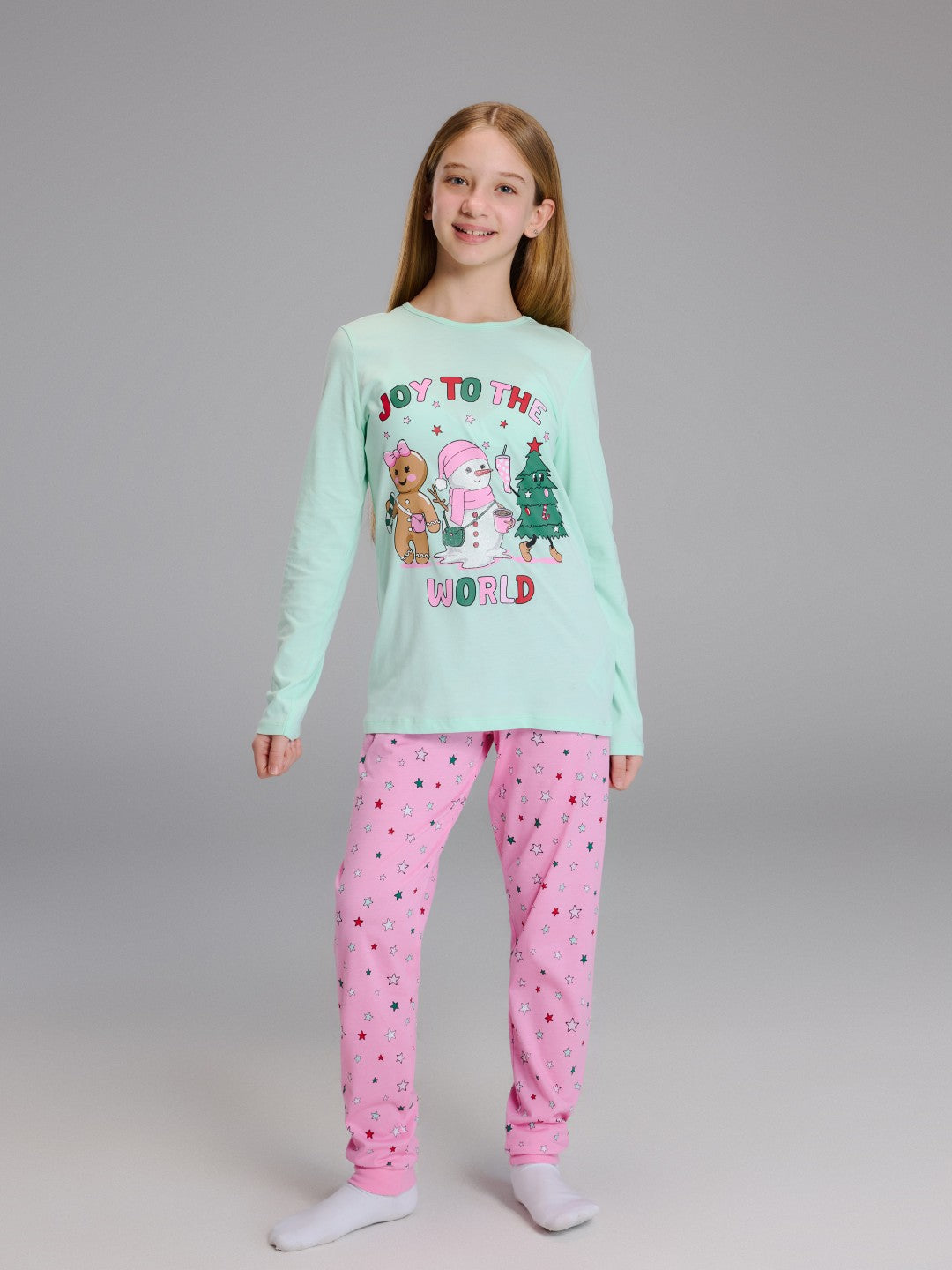 LCW Kids New Year Themed Girls Pyjamas Set